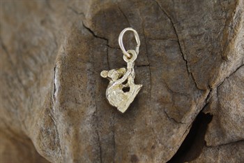 9ct yg Koala on branch charm