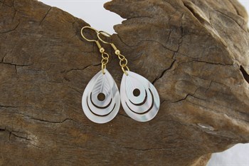 Mother of Pearl & Jade earrings