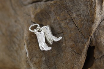 Stg Sil Cowboy boots charm