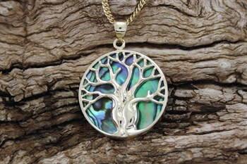 9ct yg tree of life pendant