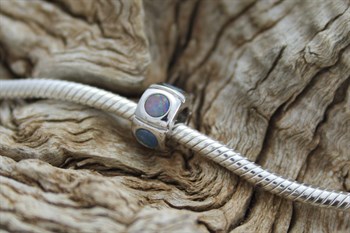 Sterling Silver Opal bead