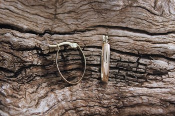 9ct YG  Hoop earrings