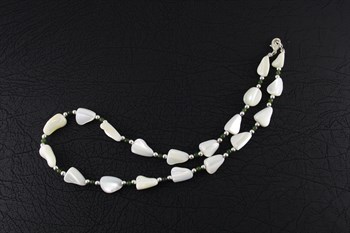 Mother of Pearl & Jade necklace