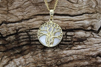 9ct yg tree of life pendant