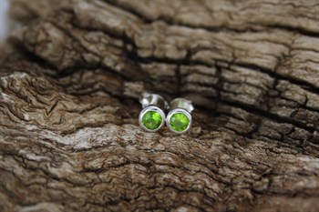 Stg Sil August birthstone earrings