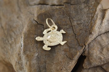 9ct yg Turtle charm