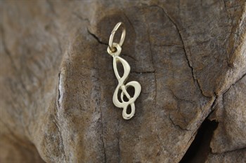 9ct yg music note charm