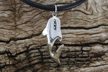 9ct wg Small Whaleshark Pendant