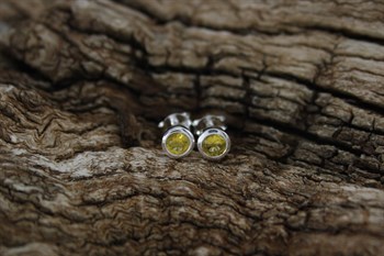 Stg Sil November birthstone earrings