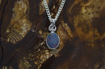 Sterling Silver Opal Pendant