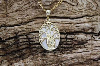 9ct yg tree of life pendant