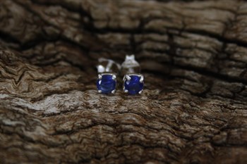 Stg Sil September birthstone studs