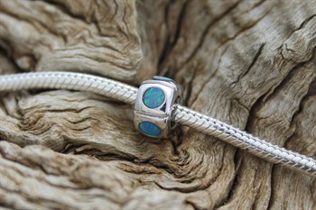 Sterling Silver Opal bead