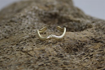 9ct YG Wave Toe Ring