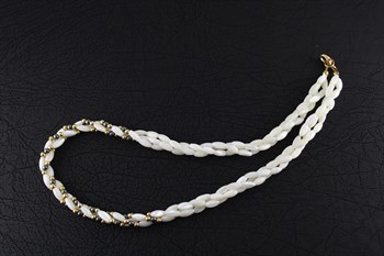 Mother of Pearl & glass bead necklace