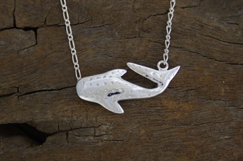 Stg Sil Small Whaleshark Pendant