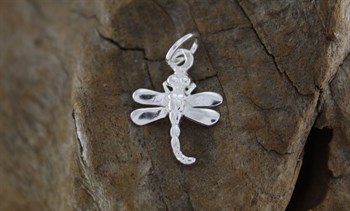 Stg Sil dragonfly charm