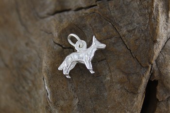 Stg Sil Blue Heeler charm