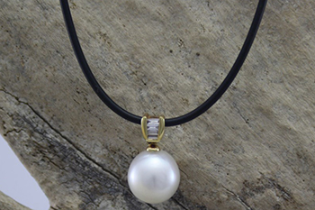 South Sea Pearl & Diamond Pendant