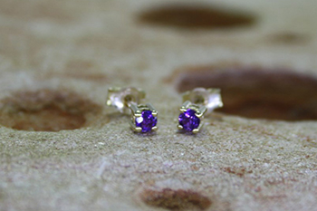 Amethyst Studs