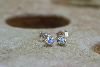 Blue Topaz Studs