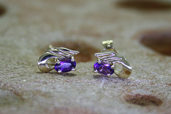 Amethyst Studs