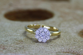 Diamond Cluster Ring