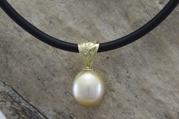 South Sea Gold Pearl & Diamond Pendant