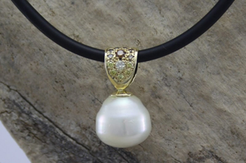 South Sea Pearl & Diamond Pendant