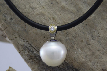 South Sea Pearl & Diamond Pendant