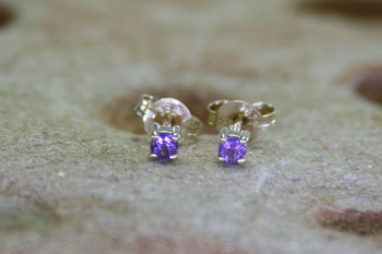 Amethyst Studs