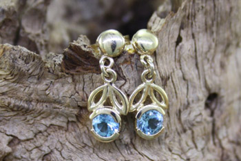 Blue Topaz Earrings