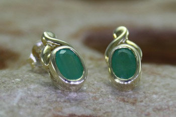 Natural Emerald Earrings