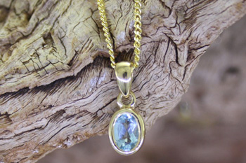 Blue Topaz Pendant