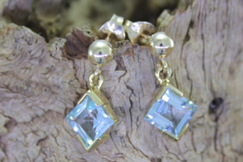 Blue Topaz Earrings