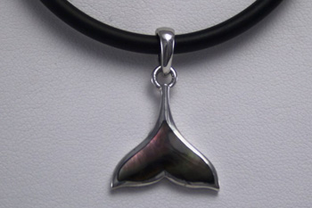 Small Whale Tail Pendant