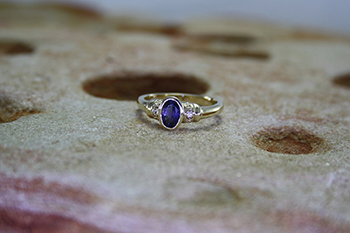 Sapphire & Diamond Ring