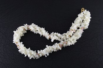 Mother of Pearl & glass bead necklace