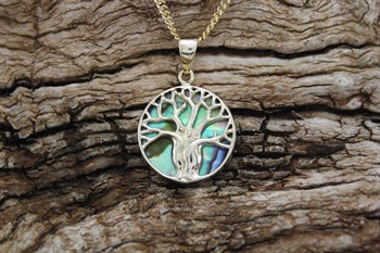 9ct yg tree of life pendant