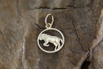 9ct yg Aries charm