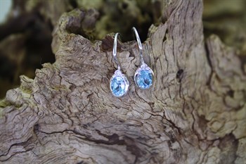 Blue Topaz Earrings