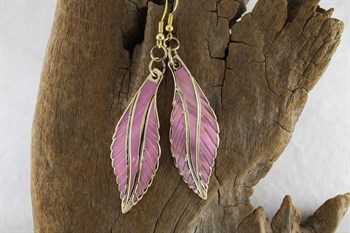 Mother of Pearl leaf earrings