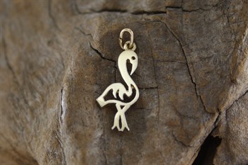 9ct yg Stork charm