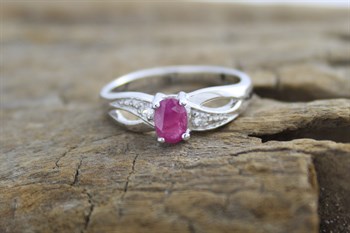 Stg Sil Ruby ring