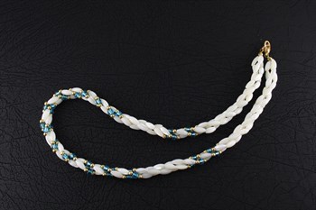 Mother of Pearl & glass bead necklace