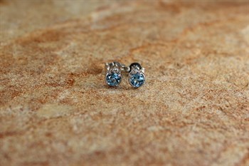 Blue Topaz Studs