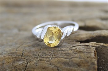 Stg Sil Citrine ring