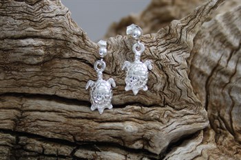 Stg Sil Turtle earrings