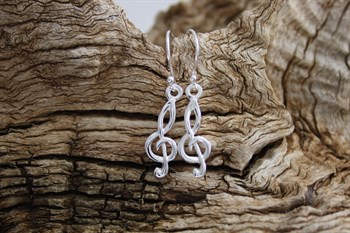 Stg Sil filigree earrings